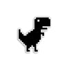 Black Pixel Dino