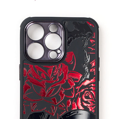 Roses Skull Red