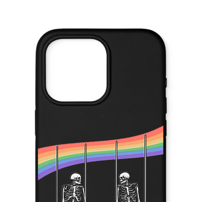 Skeleton Friends Leather MagSafe